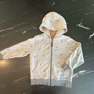 Gray Hanna Andersson Kids Hoodie with Lightning Print